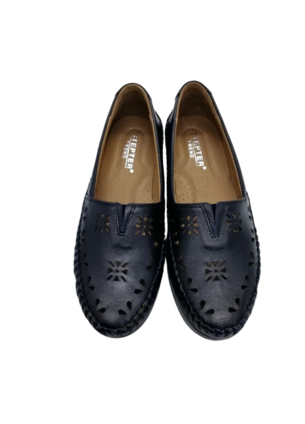 Синие мокасины (р) кожа 0-1-1-7587 Stepter