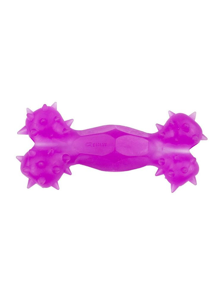 Іграшка AGILITY для собак кістка каучук з шипами та отвором, 15 см, фіолетова PI0055 Agilite (292305140)