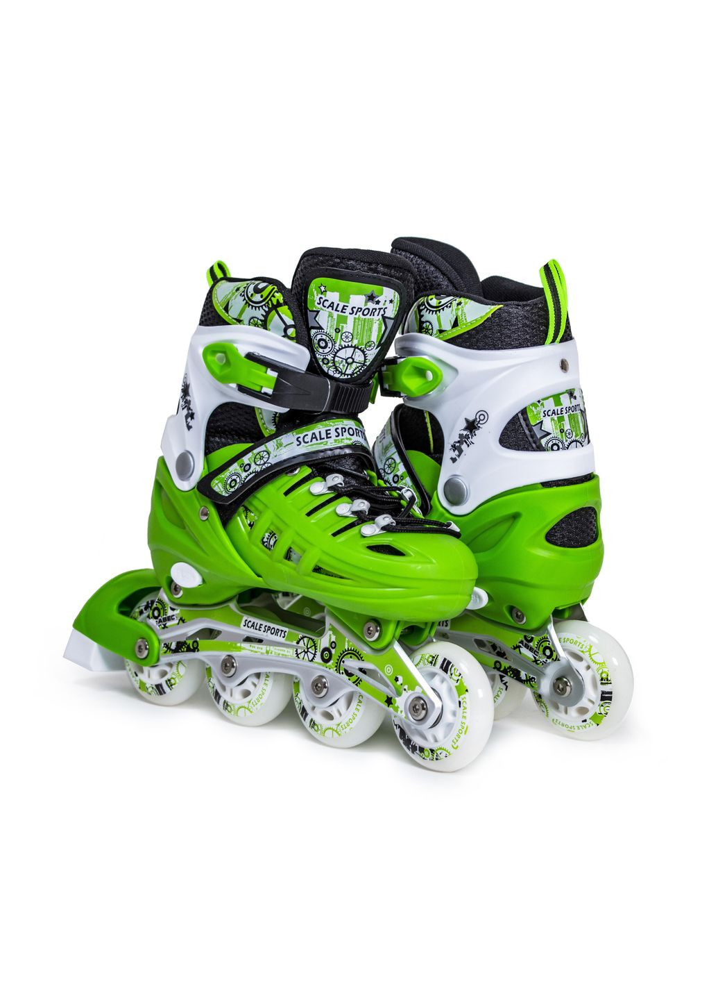 Ролики. Green (размер 29-33) Scale Sports (340912114)