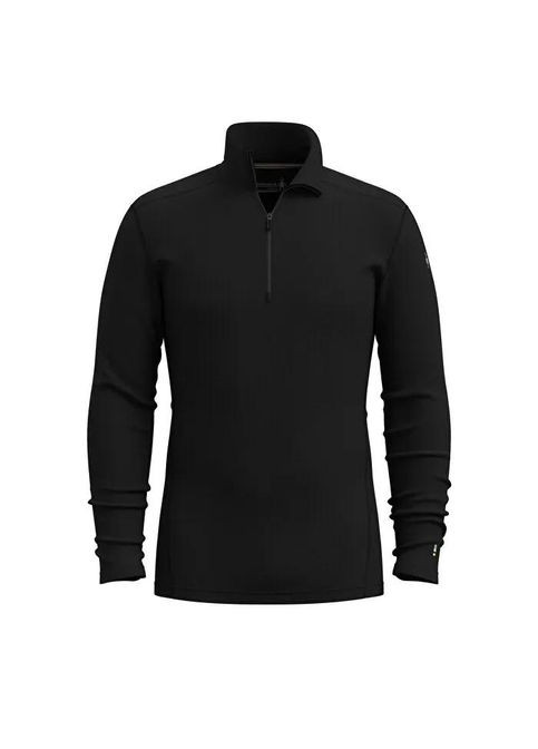 Термофутболка з довгим рукавом чоловіча Men's Classic Thermal Merino Base ayer 1/4 Zip Boxed, Black, Smartwool (334669891)