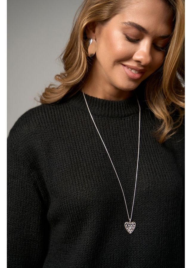 Черный свитер с кротким рукавом 2811 черный Triko Bakh