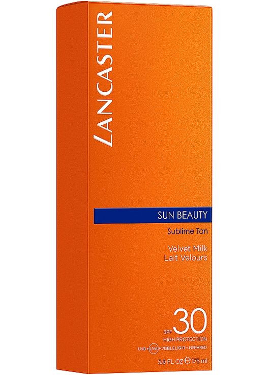 Молочко для тела солнцезащитное Sun Beauty Velvet Tanning Milk SPF 30 400ml (320687-125070) Lancaster (368663534)