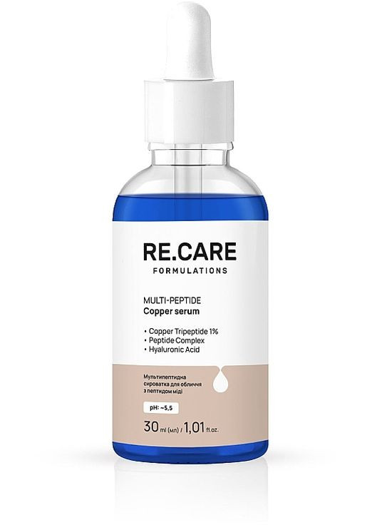 Мультипептидная сыворотка для лица с медным пептидом Multi-Peptide Copper Serum 30ml (1526313-42165870) Re.Care (368658134)