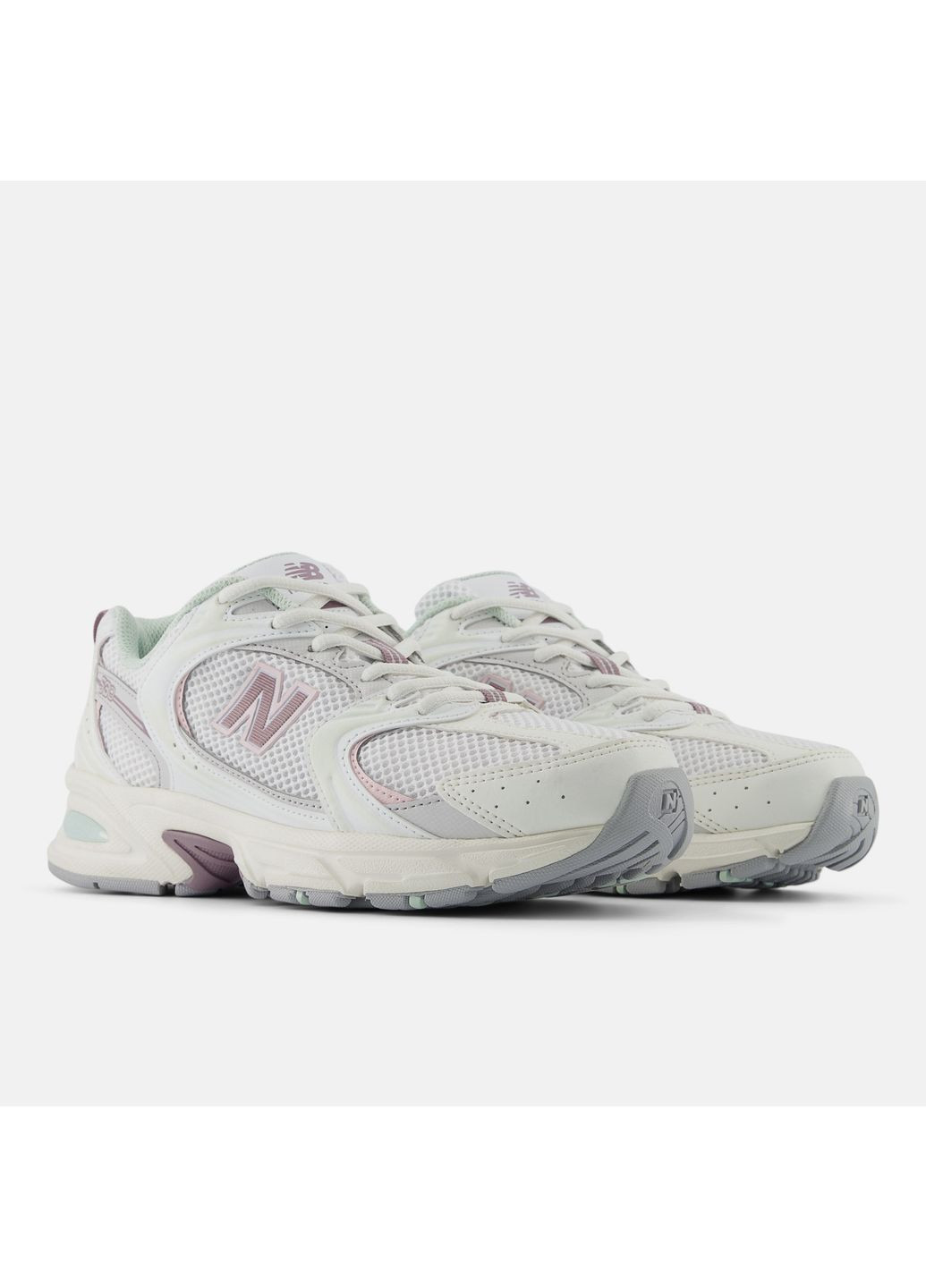 Кроссовки женские бело-фиолетовые ОРИГИНАЛ New Balance 530 белые (354830534)