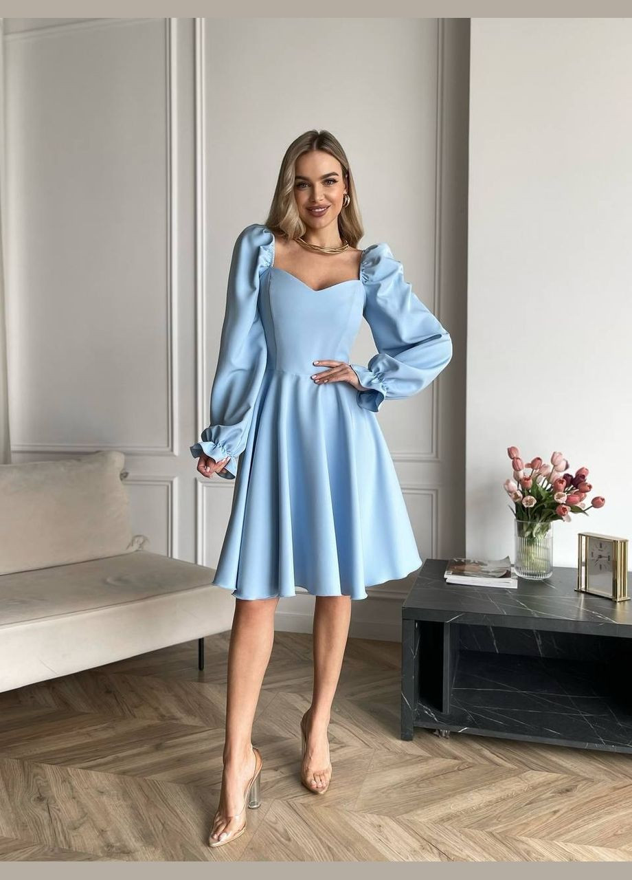Голубое женское платье Osoblyva