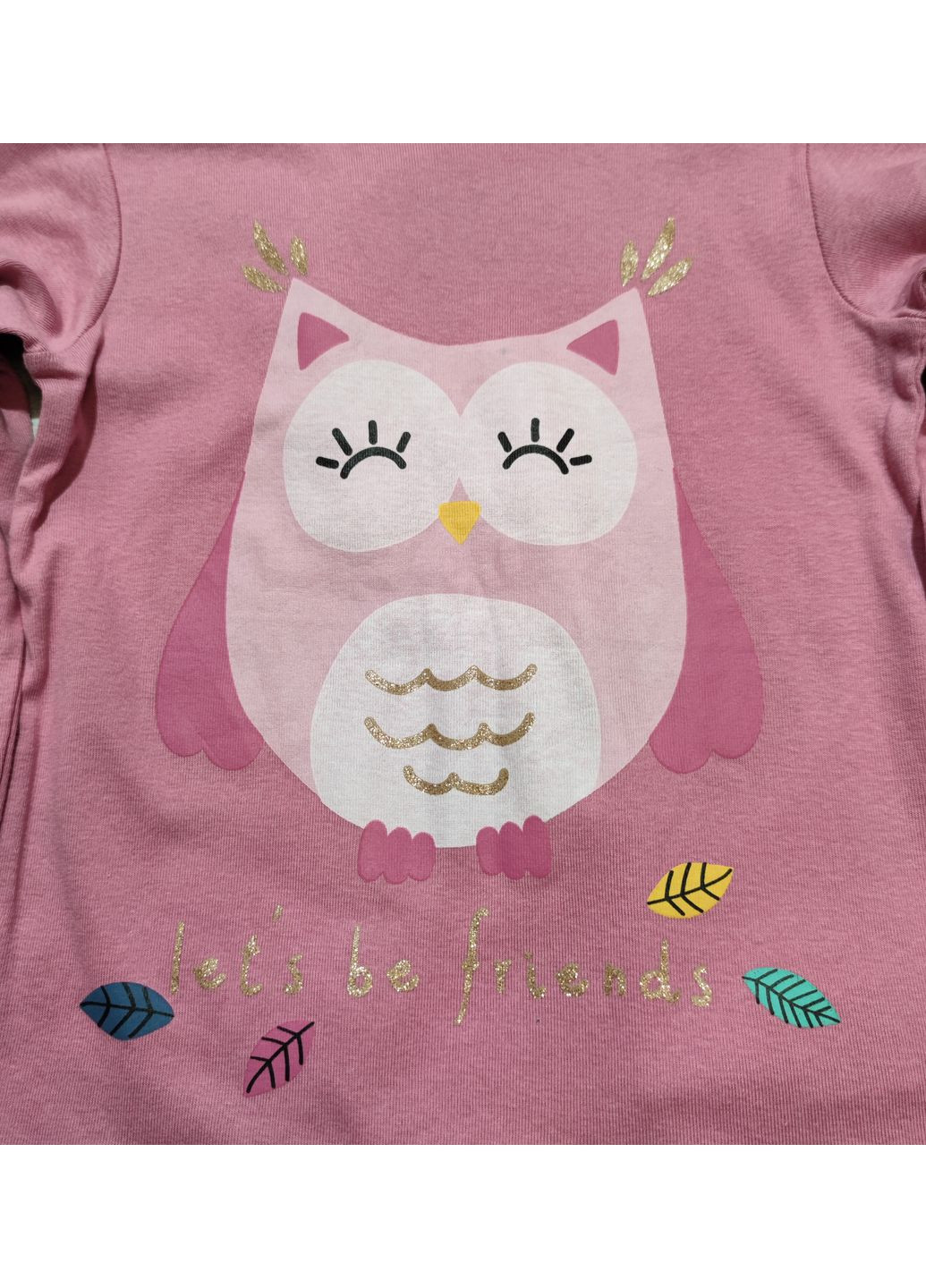 Сіра всесезон набір дитячих піжам для дівчинки 128 см сіро-рожевий реглан + брюки Cool Club