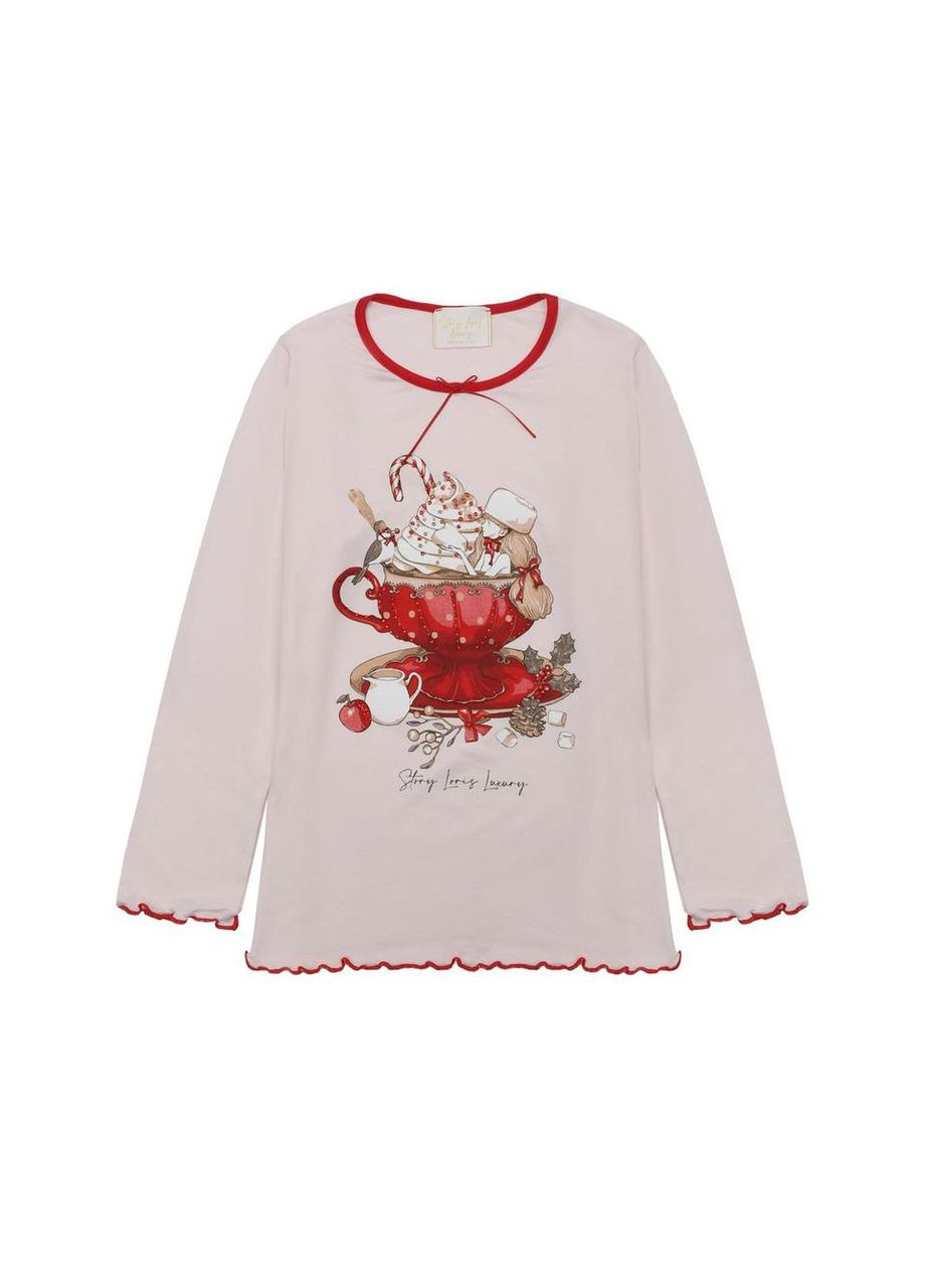 Красная пижама luxury, ст. 35471, marshmallow, 3 года, 98 см Story Loris