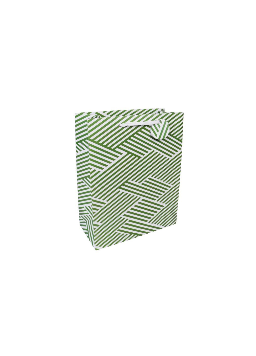 Подарочный пакет большой Геометрические полосы комбинированный Melinera (285272242)