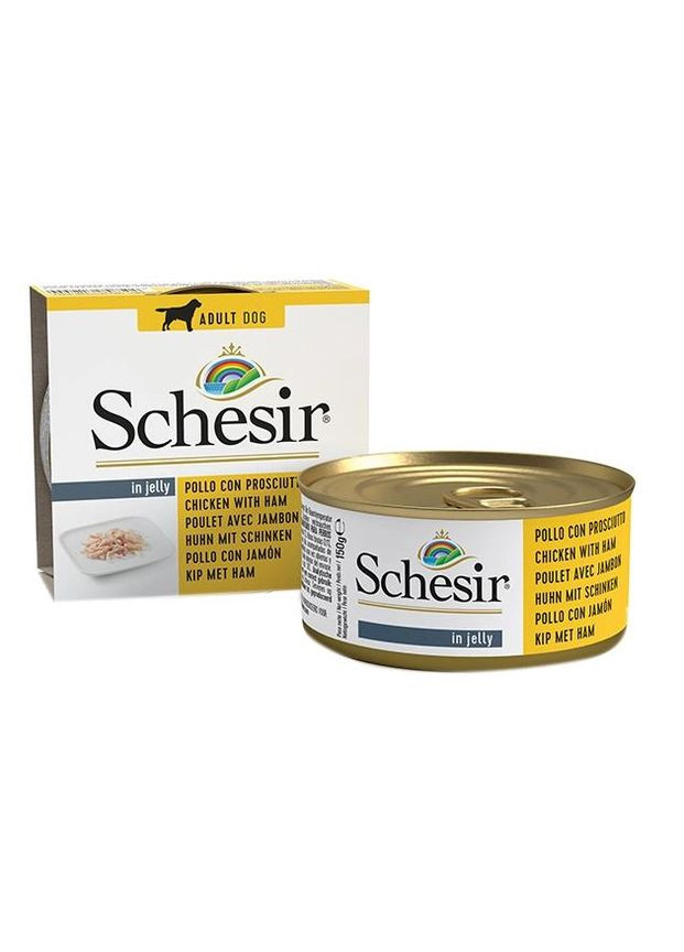 Вологий корм для собак Chicken Ham філе курки з шинкою 150 г 712554 Schesir (276394218)