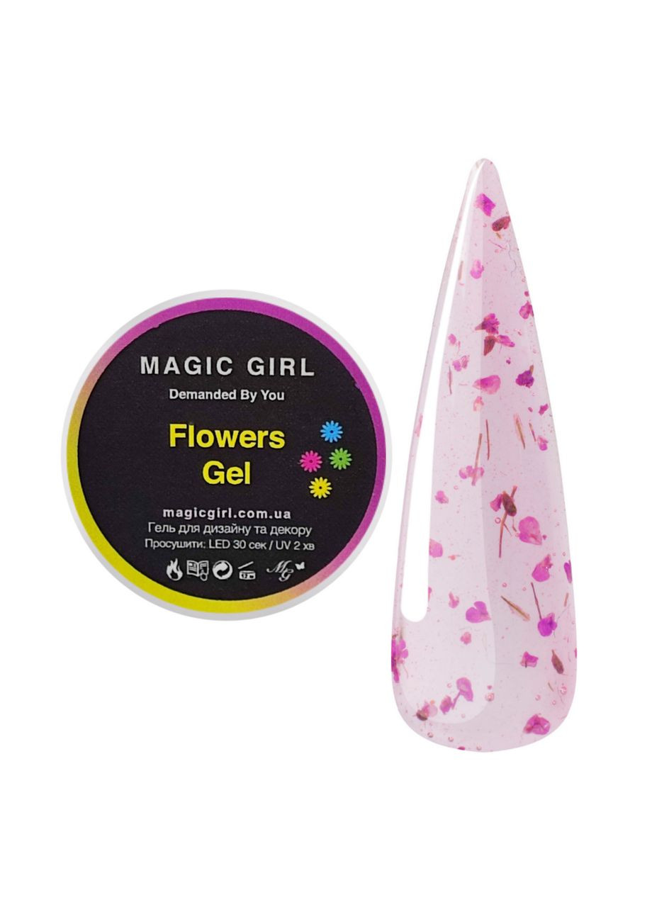 Гель сухоцвет Flowers Gel 10мл Magic Girl (303635661)