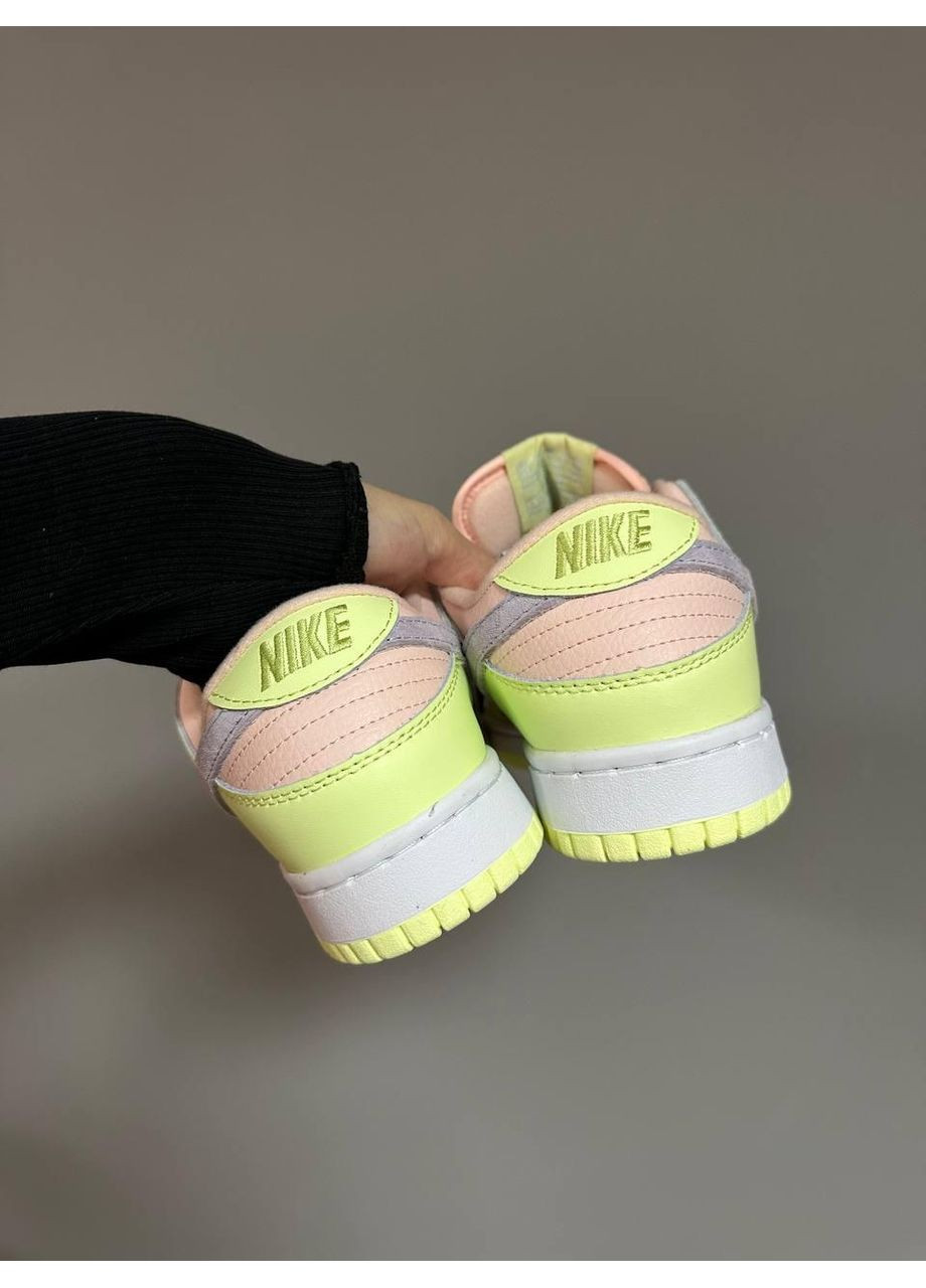 Жовті Осінні кросівки чоловічі nike sb dunk low lime peach найк сб данк No Brand