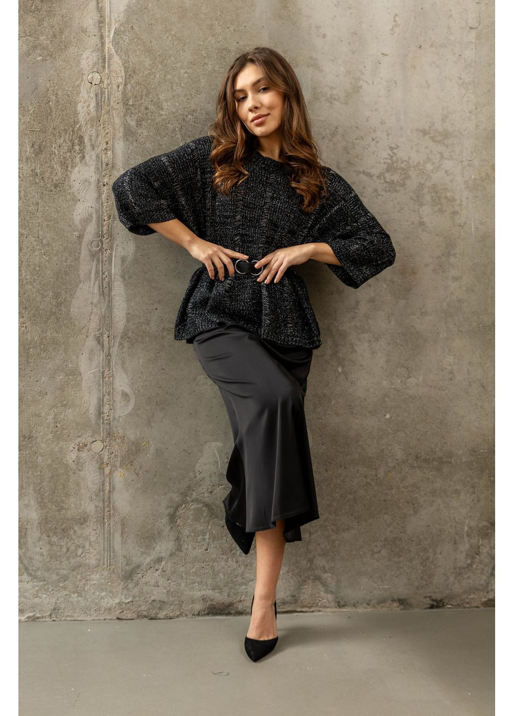 Черный демисезонный джемпер s998.5667 Seventeen