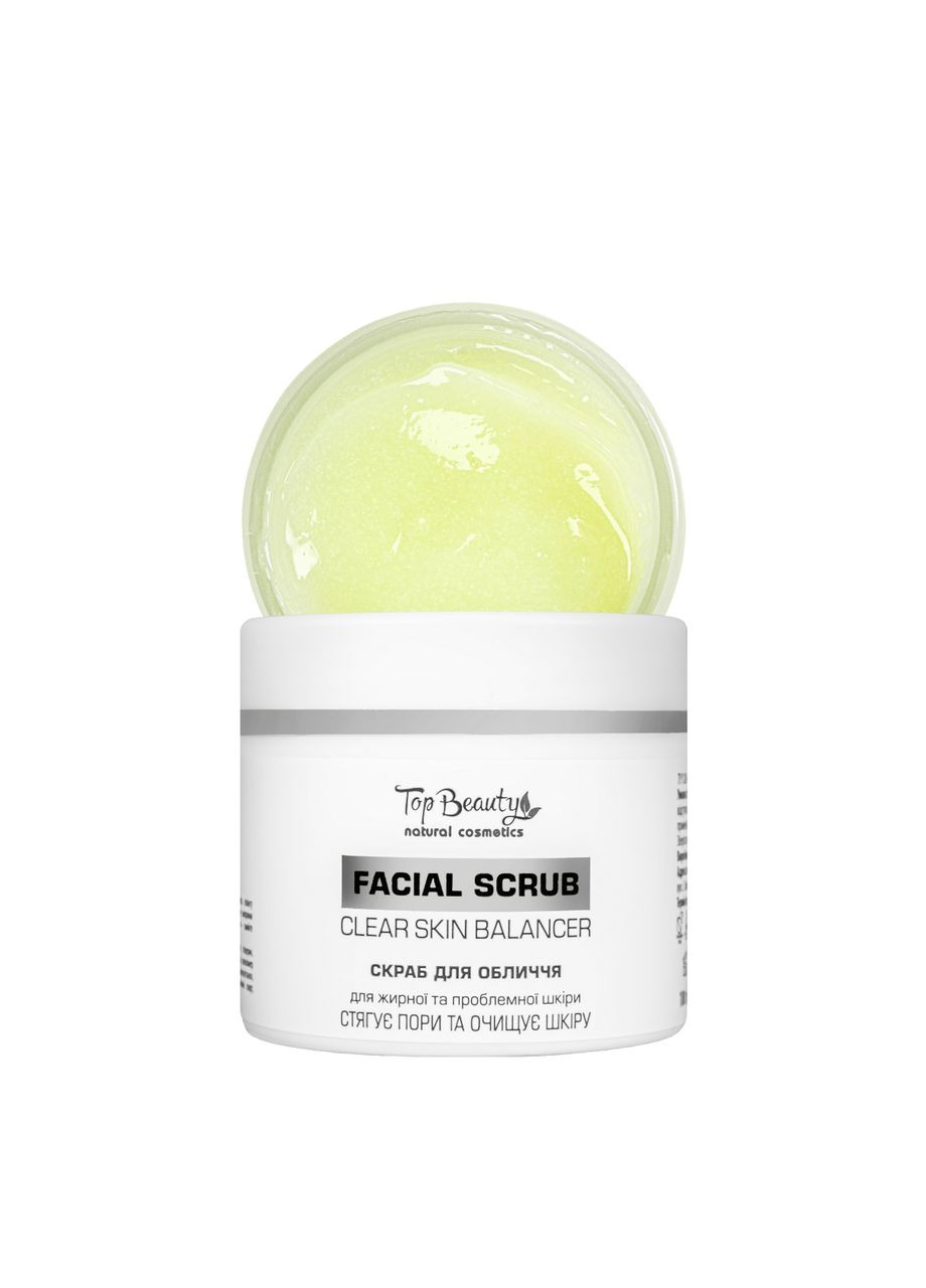 Скраб для обличчя для жирної та проблемної шкіри 100 мл Top Beauty (358223084)
