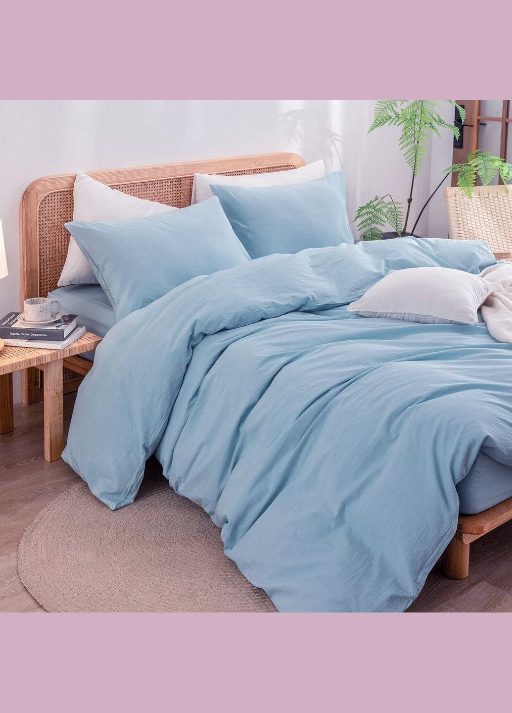 Комплект постельного белья, полуторный евро, вареный хлопок (Washed Cotton) Кондор (304574210)