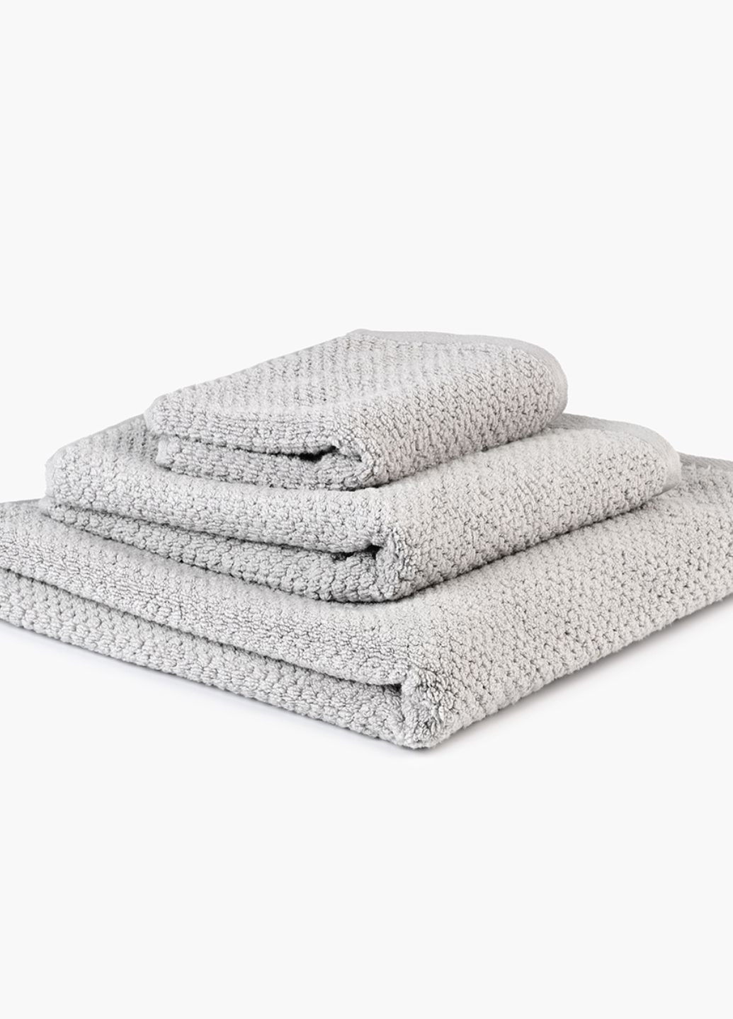 Рушник "Затока" 50х90 см MVM однотонний сірий