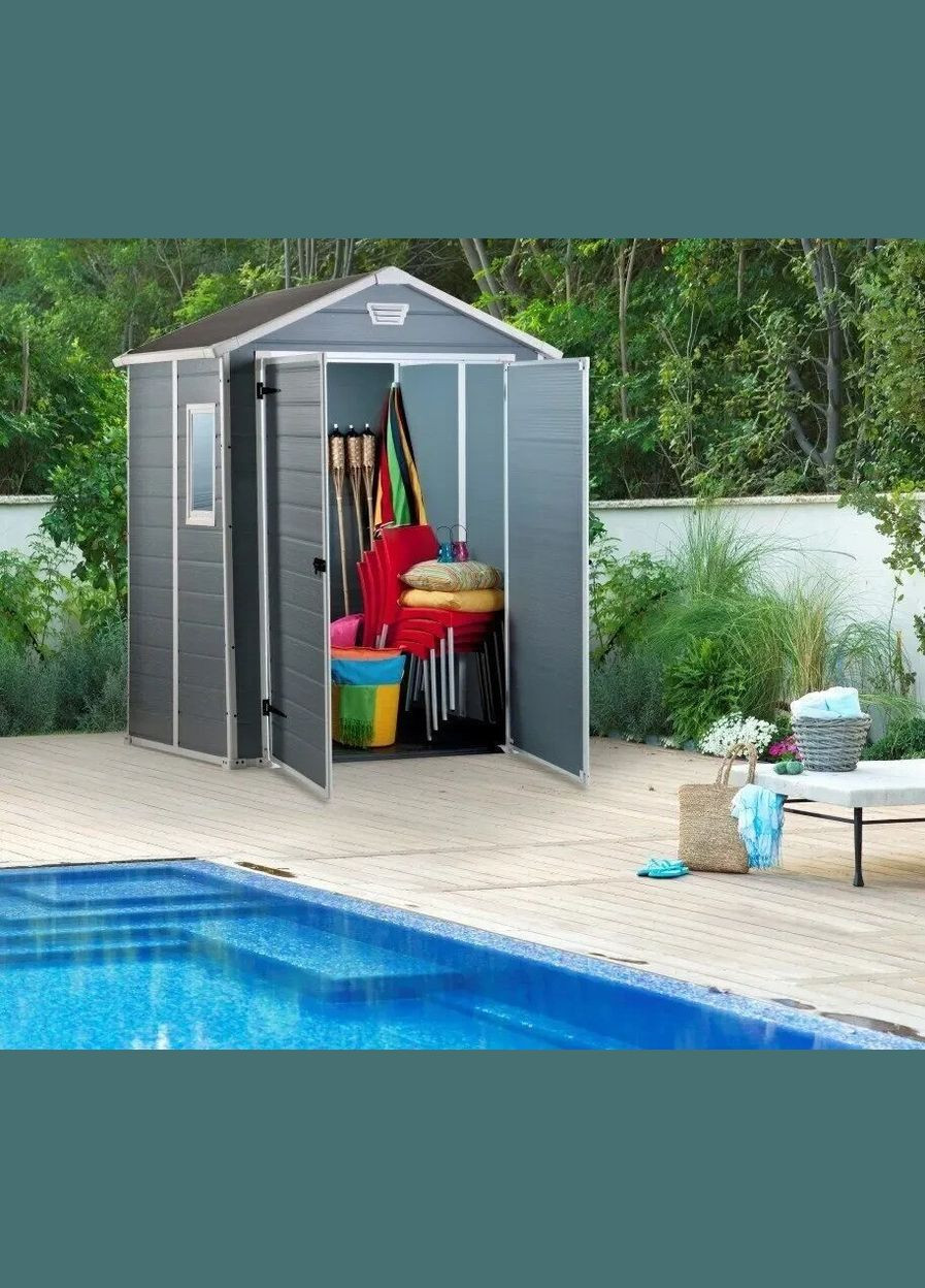 Сарай садовий пластиковий (будиночок) MANOR 6x5 (17197128) Keter (334004727)