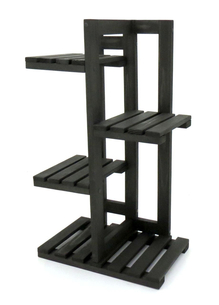 Подставка для цветов из дерева Келуш 3 венге (ЦВТ-306012) No Brand (328226738)