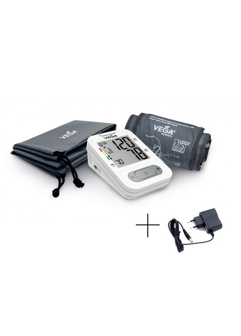 Тонометр VA350 с оригинальной манжетой 22-42см + адаптером гарантия 5 лет Vega (296785263)