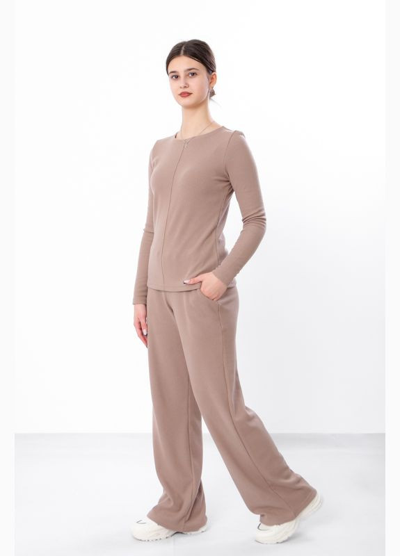 Темно-бежевый демисезонный костюм для девочки (подростковый) (p-16383) Носи своє