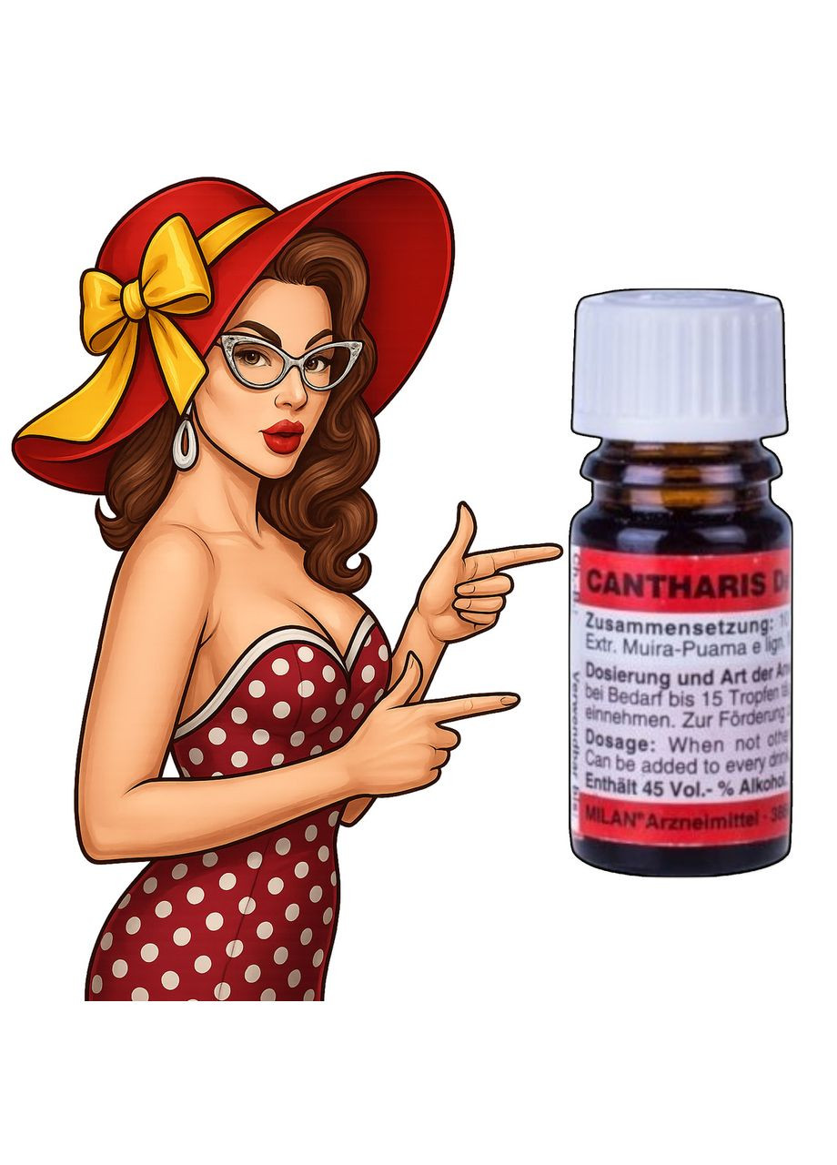 Збуджувальні Краплі Для Жінок і Чоловіків Cantharis Німеччина 5 мл Milan (369656282)