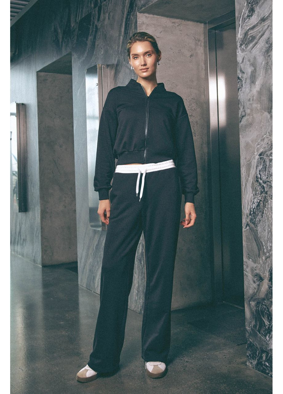 Черный женский спортивный костюм Seventeen (360532626)