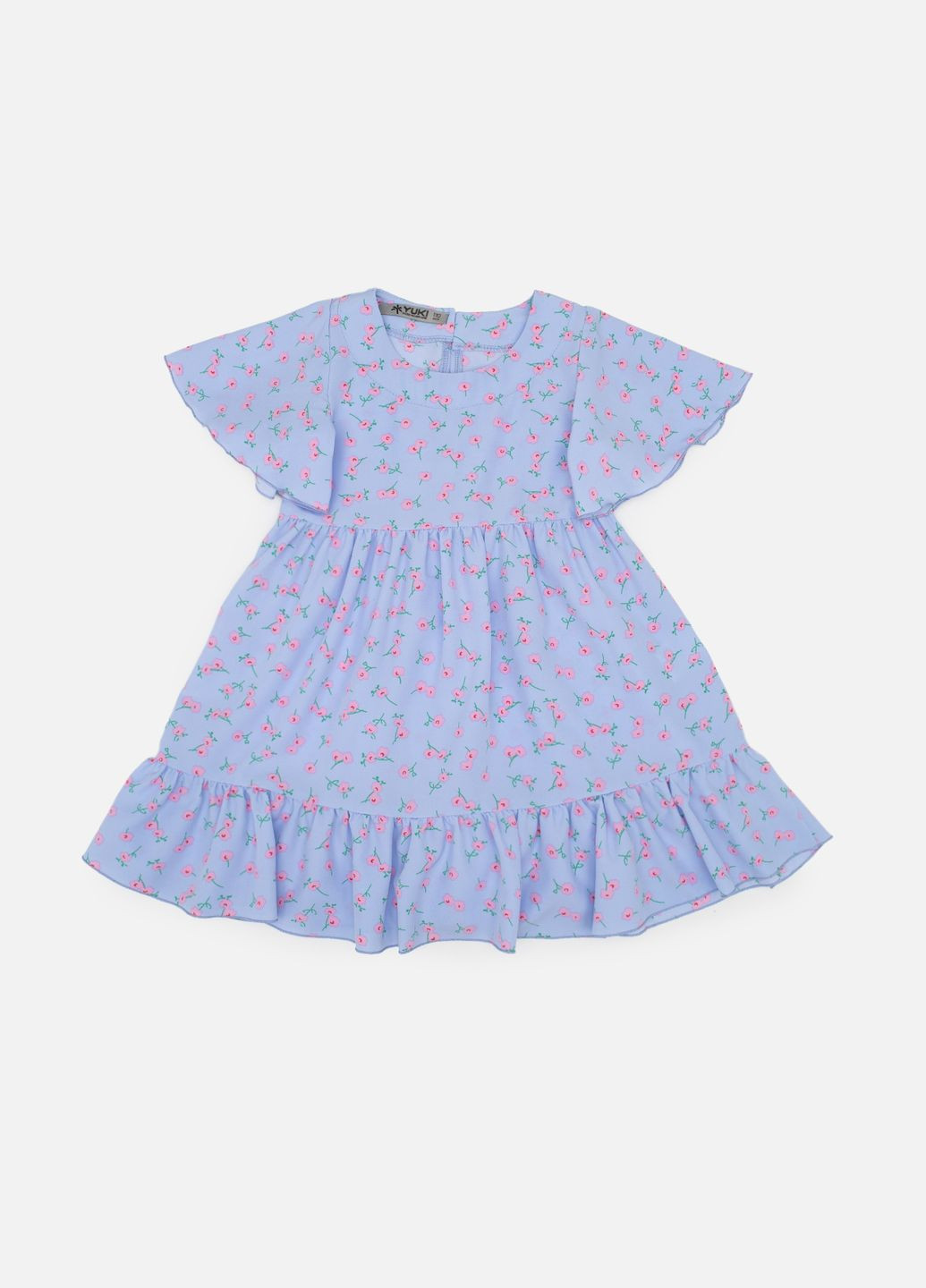 Голубое платье для девочки цвет голубой цб-00247366 Yuki (297060176)