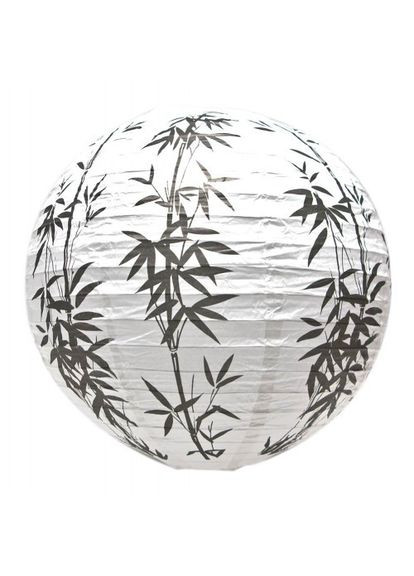 Фонарь белый бумажный "Бамбук" (d-30 см) No Brand (317309197)