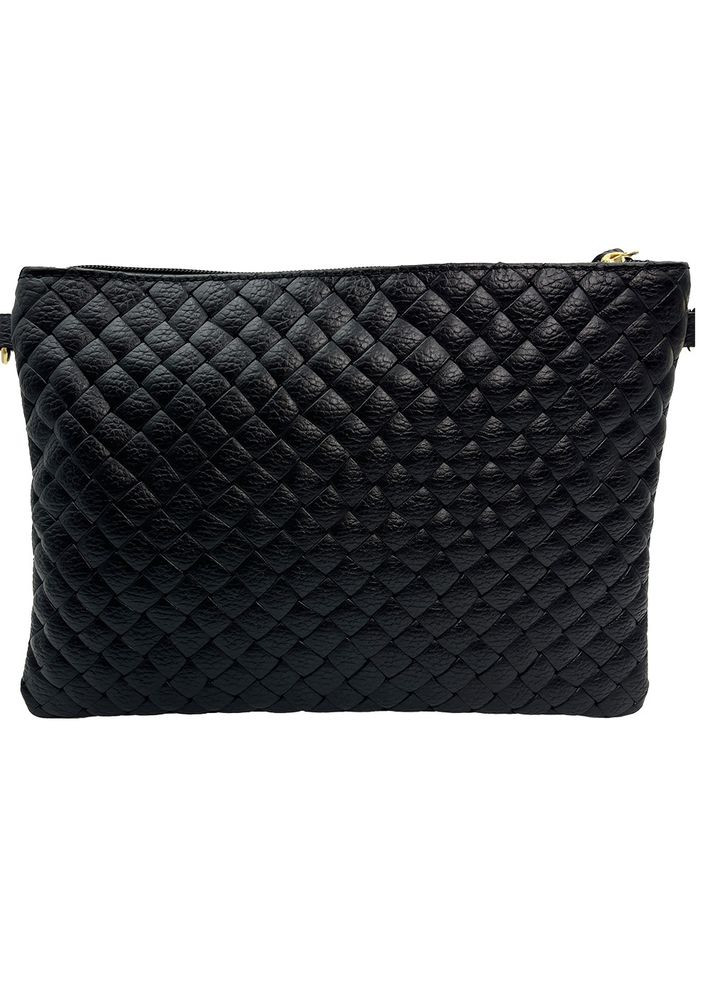 Сумка клатч черная маленькая кросбоди женская кожаная 6828801941 Felicita (369163262)