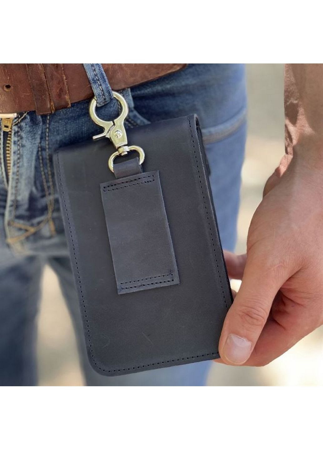 Шкіряна сумка-чохол на пояс 16.5х2х10 см TARWA (315875011)