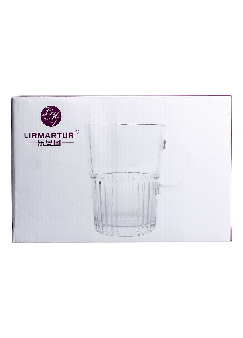 Набор чашек стеклянных 2 шт для чая и кофе 500 мл прозрачные HP-YH-70 Yiwu (370675569)