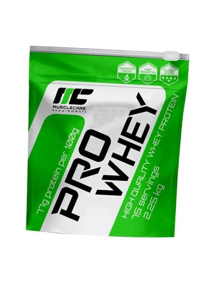 Концентрат Сироваткового Протеїну, Pro Whey 80, 2250г Банан (29011001) Muscle (323024306)