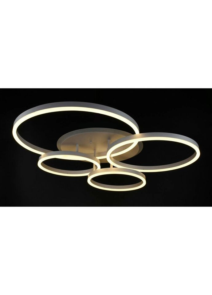 Люстра светодиодная потолочная LED светильник для квартиры на потолок лэд с пультом 26137 Белый 12х69х79 см. Sunnysky (324396317)