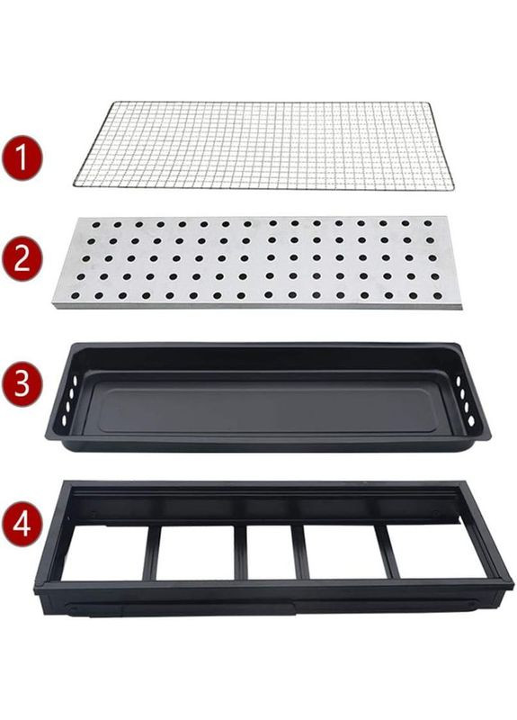 Переносний складаний мангал із решіткою для барбекю No Brand (366027208)