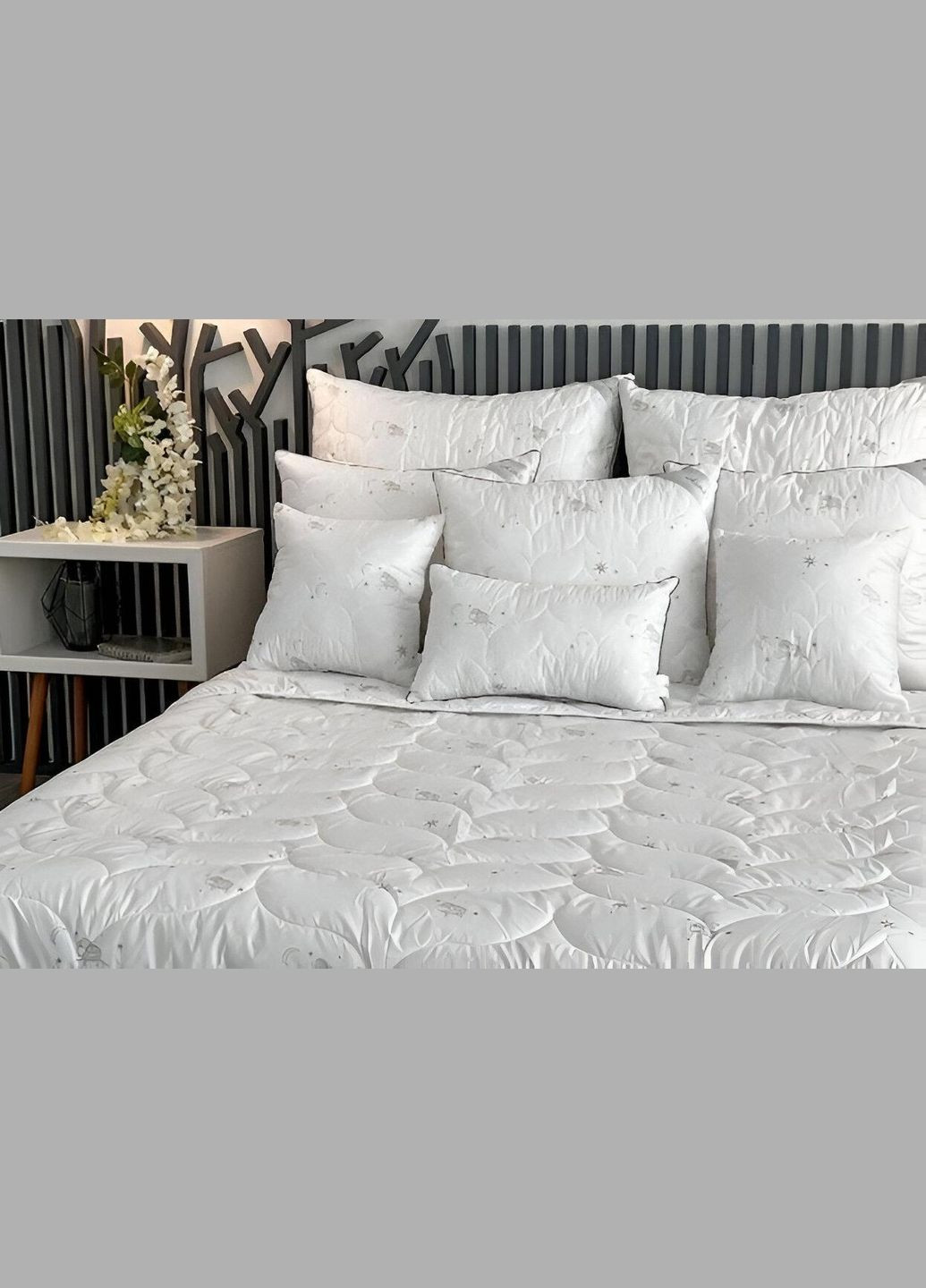 Одеяло Merino White шерстяное 170*205 двуспальное (300 г/м²) ArCloud (288536638)