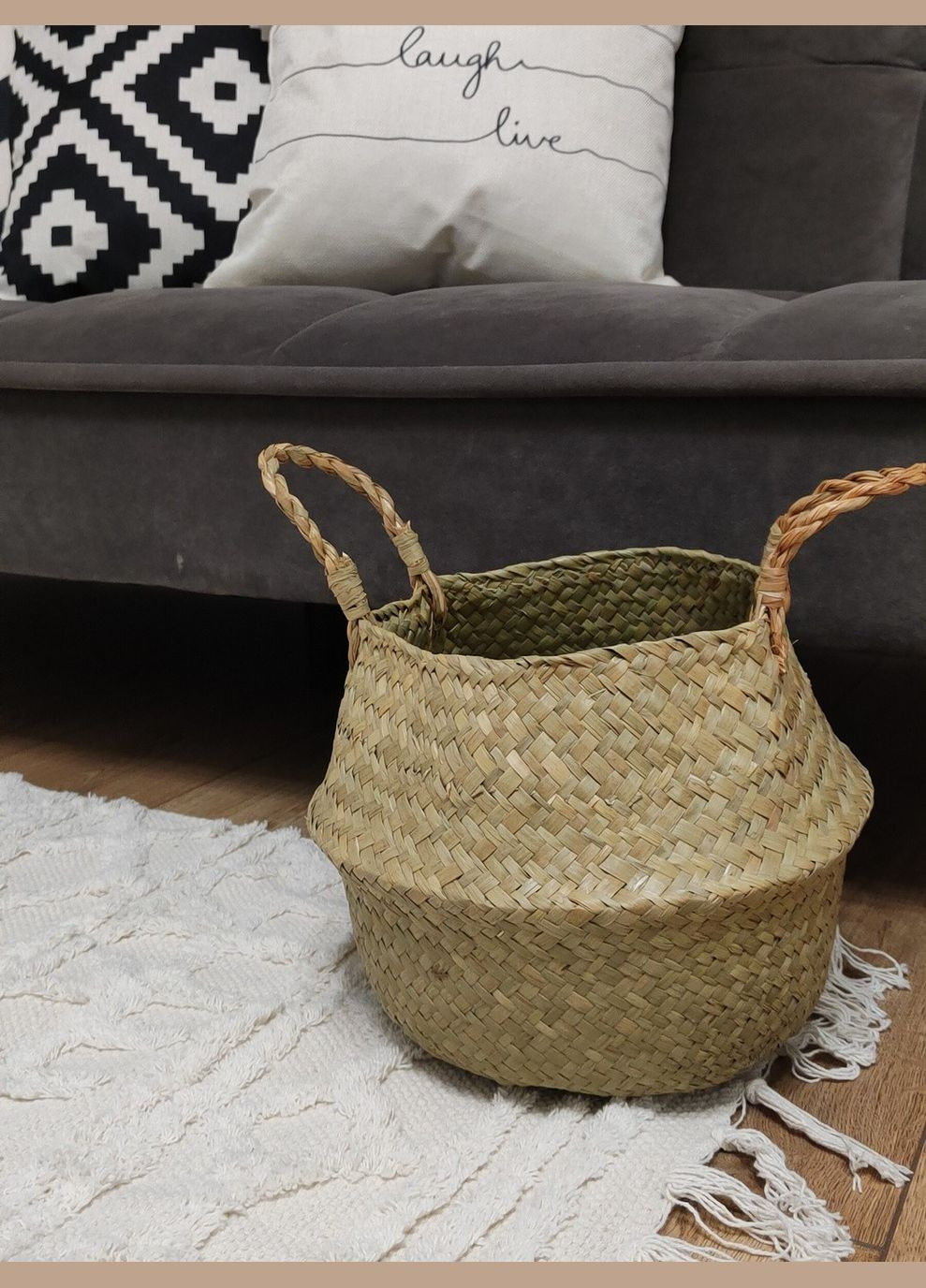 Корзина М 24х28 см плетеная No Brand (347645567)