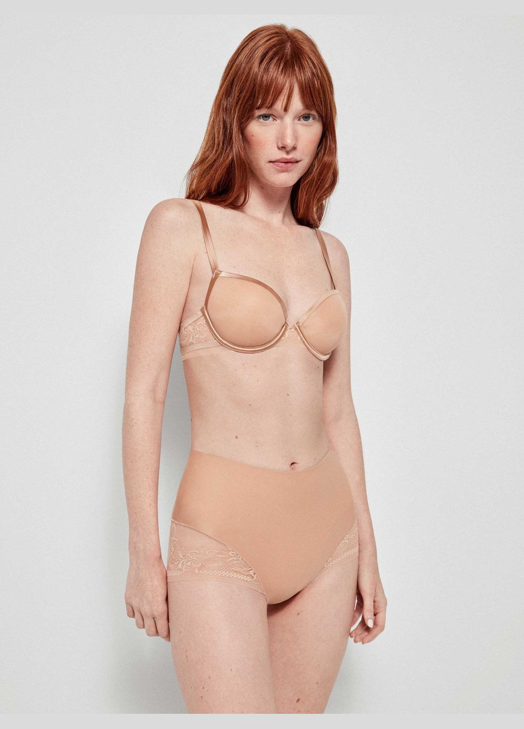 Бежевий бюстгальтер формований на каркасах 80c skin (бежевий) (арт 10019t) Gisela