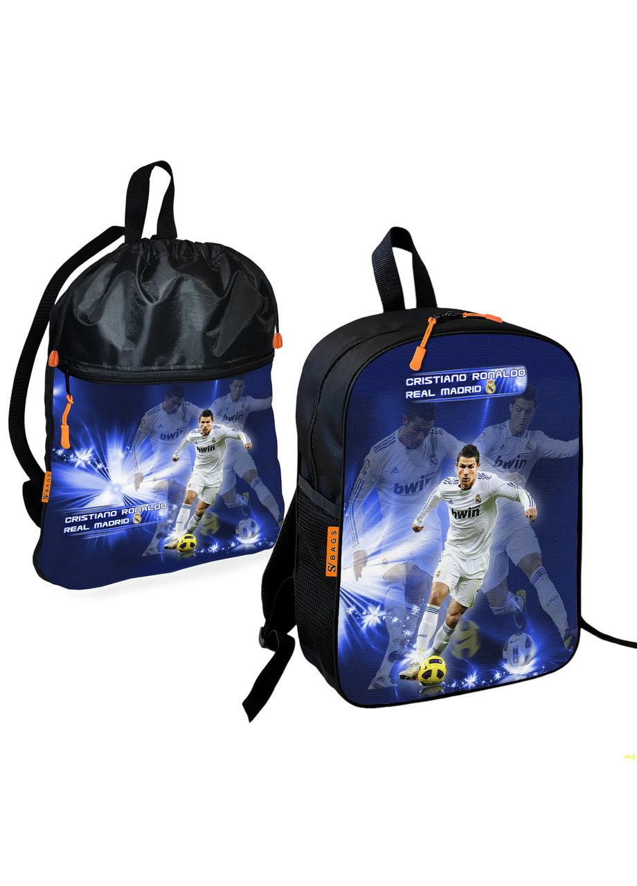 Шкільний рюкзак дитячий Кріштіану Роналду + Сумка для взуття спортивної форми рюкзак-мішок хлопчикові (2190) No Brand (332565853)