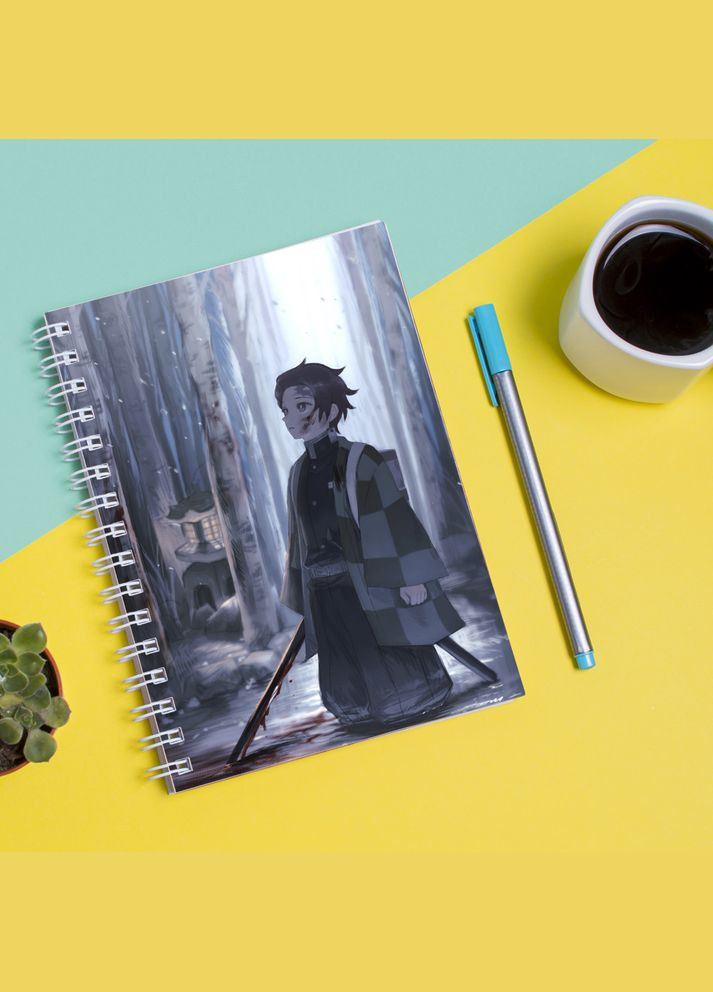 Скетчбук (Sketchbook) з принтом Танджиро Камадо-Kamado Tanjirō Кавун блокнот для малювання (316132694)