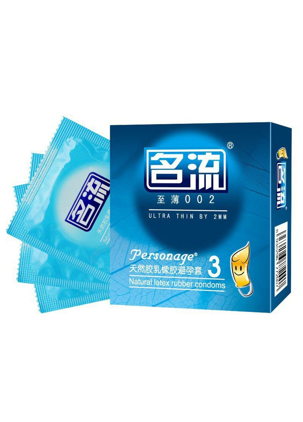 Ультратонкие ароматизированные презервативы Personage 3 шт. HBM Group (284279080)