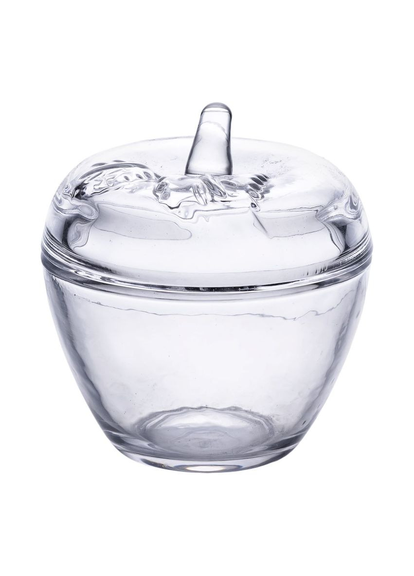 Цукерниця з кришкою Ø 9.5 см ваза цукерниця кругла скляна у формі яблука HP-4-101 (A-034119) Yiwu (352769582)
