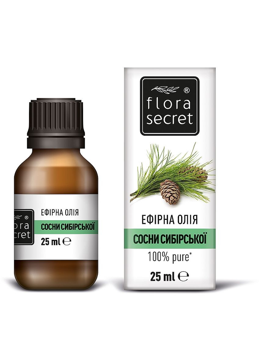 Эфирное масло сосны сибирской 10ml (58601-25583) Flora Secret (368643602)