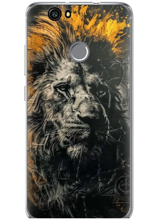 2D пластиковый чехол 'Лев в золотых красках' для Endorphone Huawei Nova (297662026)