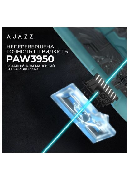 Мышка (AJM159-A-BLUE) Ajazz AJ159 APEX Wireless/Bluetooth/USB Blue (366992034)