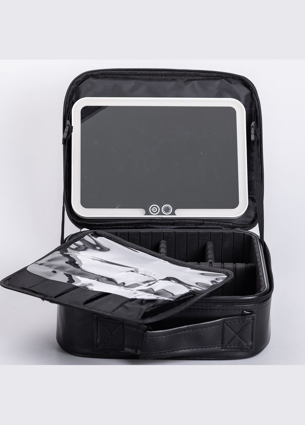 Косметичка-органайзер із LED-дзеркалом 26х22х9 см, Yiwu (324423485)