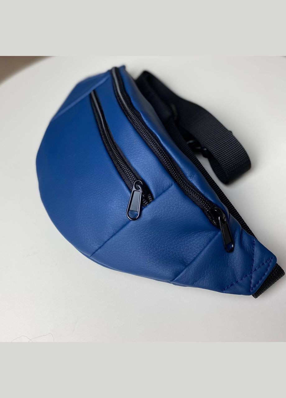 Синяя матова сумка бананка нагрудная поясная универсальная мужская женская Prime blue 2.0 No Brand (293943086)