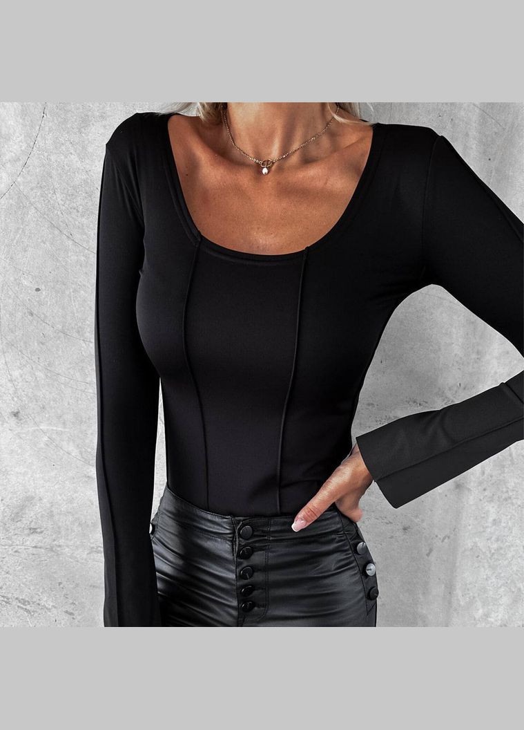 Чорна блуза жіноча No Brand