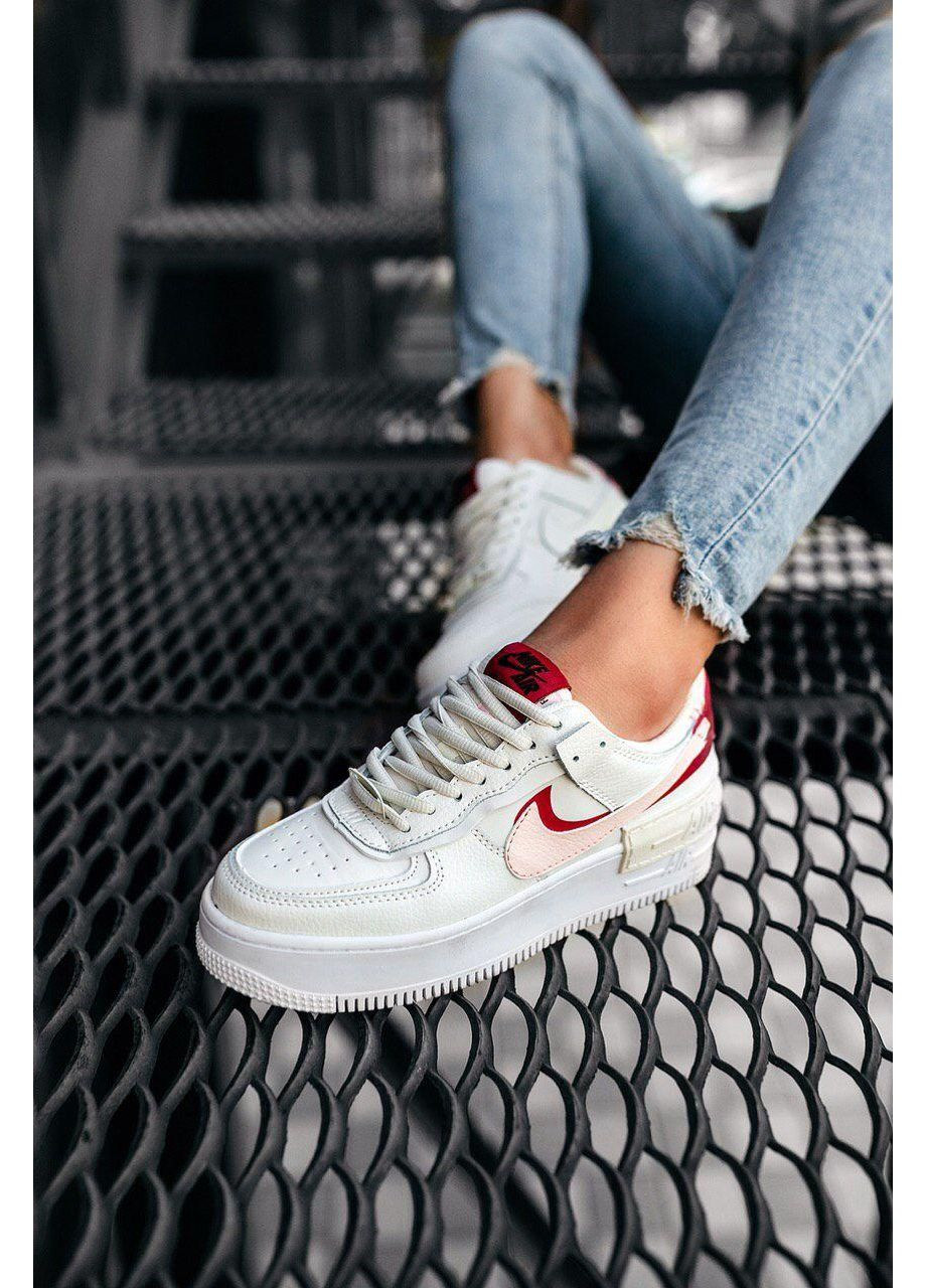 Белые демисезонные кроссовки мужские nike air force 1 shadow phantom найк аир форс 1 премиум No Brand