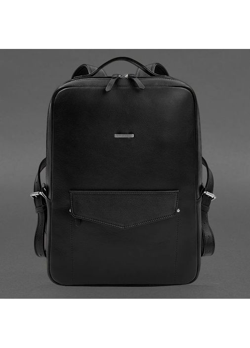 Шкіряний рюкзак на блискавці Cooper maxi чорний BlankNote (348359362)