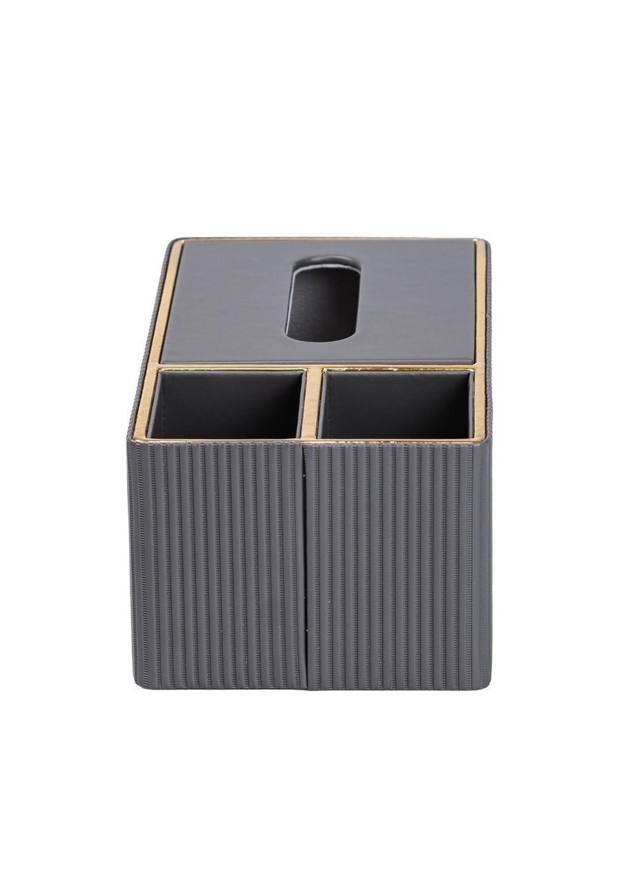 Салфетка-органайзер из эко-кожи 3 отделения 27*14*10.5 см Серый HP9191 No Brand (369966669)