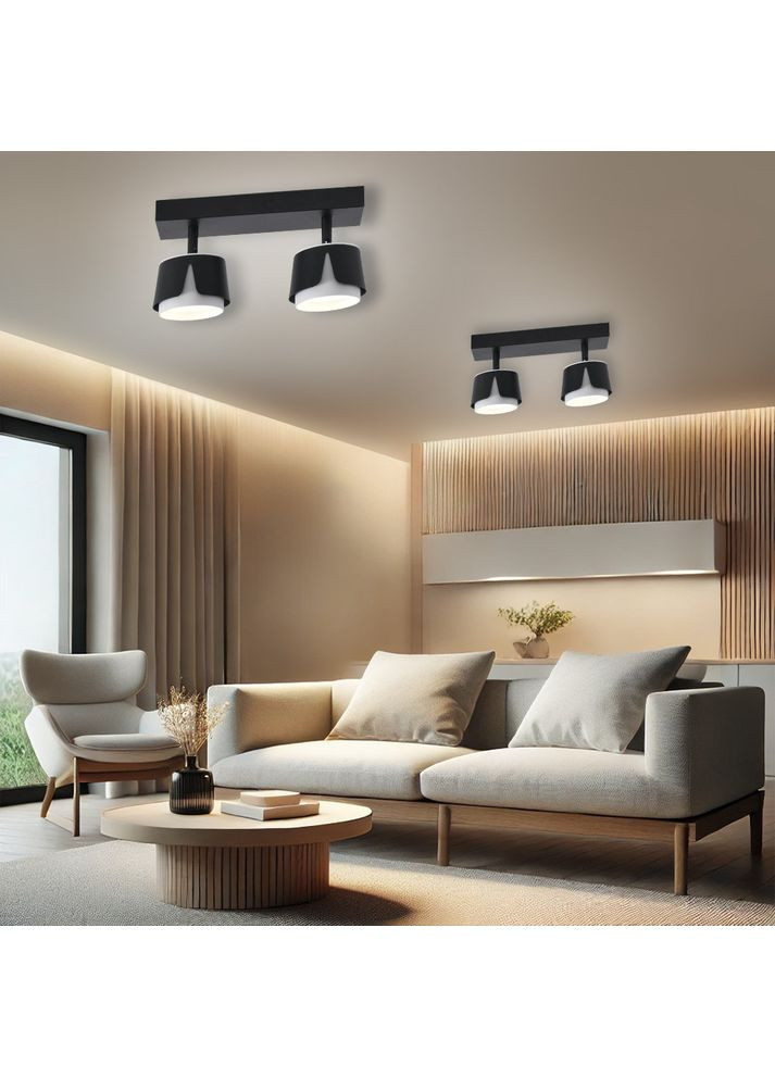 Светильник TELA 2R DL 270x100x135 мм Черно-белый для лампы GX53 ESLLSE (354298661)